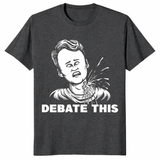 Dark heather grey Charlie Kirk debate this conservative political gift shirt