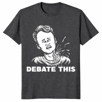 Dark heather grey Charlie Kirk debate this conservative political gift shirt