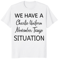 Charlie Uniform November Tango funny NATO phonetic alphabet tee by Cuccico