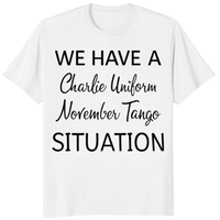 Charlie Uniform November Tango funny NATO phonetic alphabet tee by Cuccico