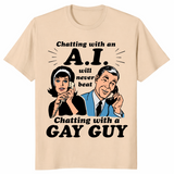 Chatting with an ai shirt sand