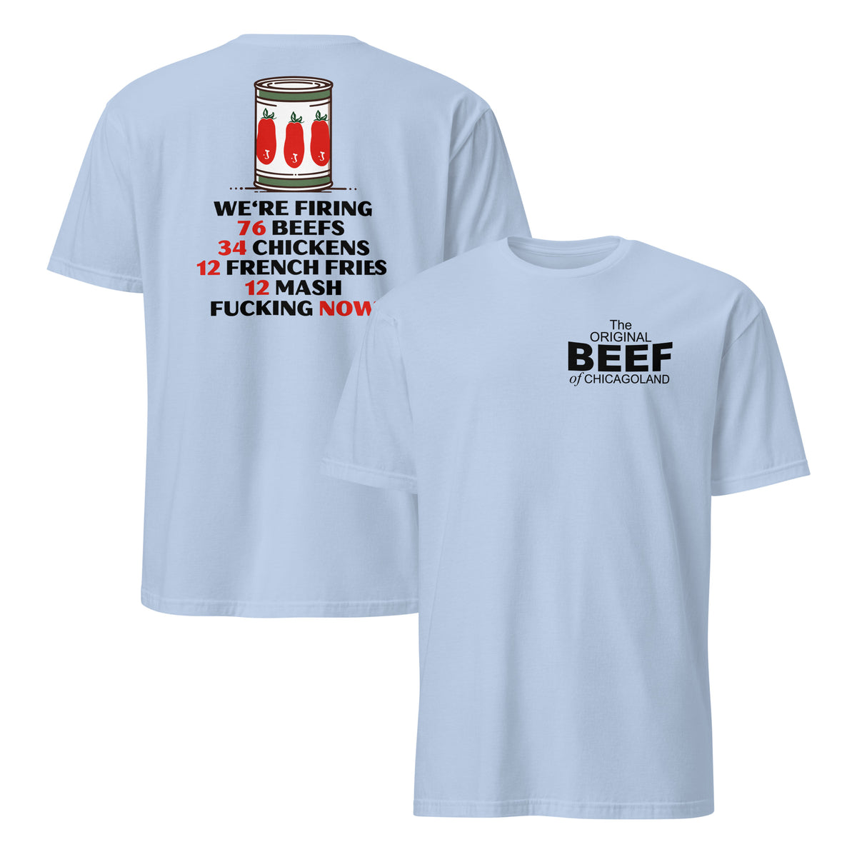 Chicago Beef Shop Shirt | Windy City Sandwich Rush Hour Fan Tee | Cuccico