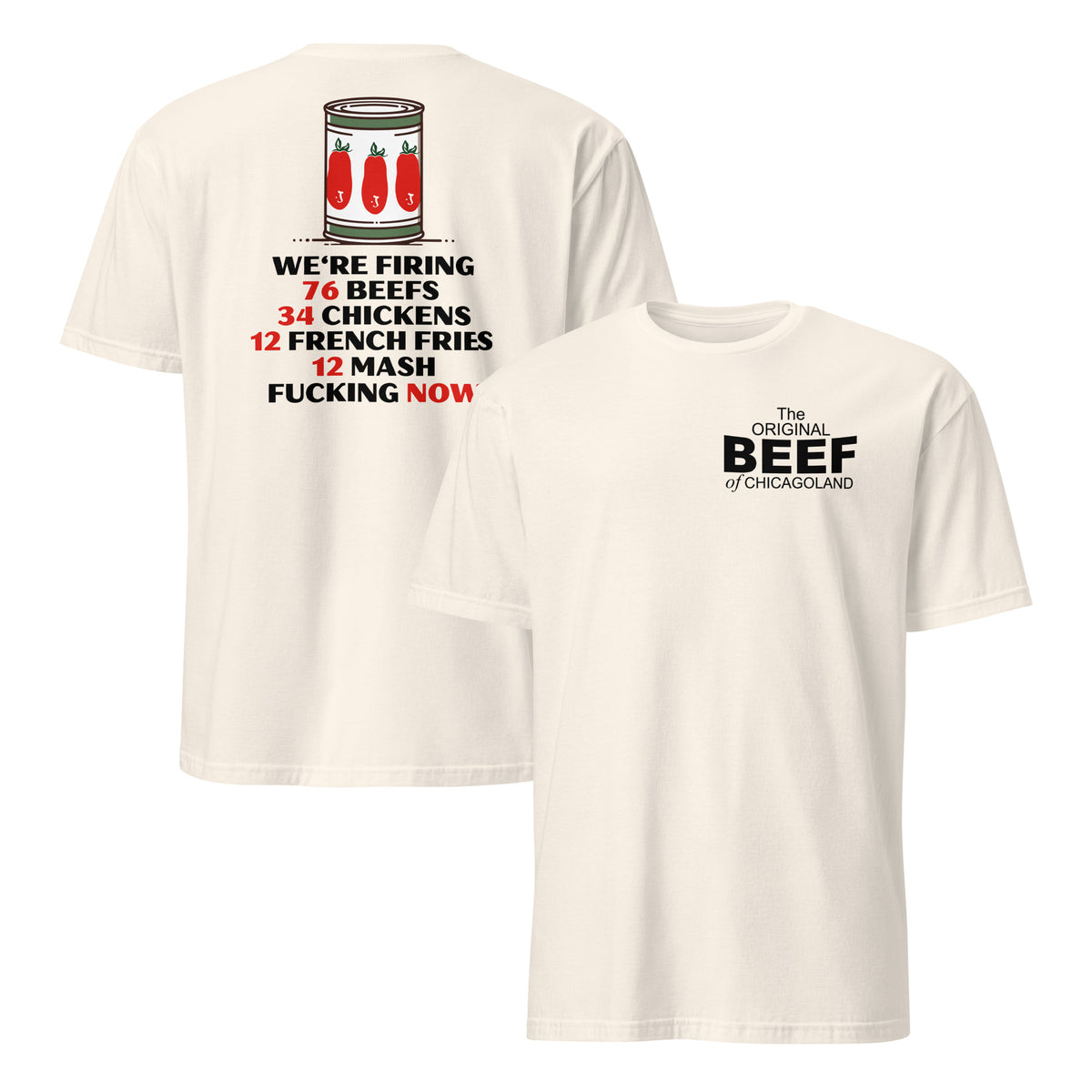 Chicago Beef Shop Shirt | Windy City Sandwich Rush Hour Fan Tee | Cuccico