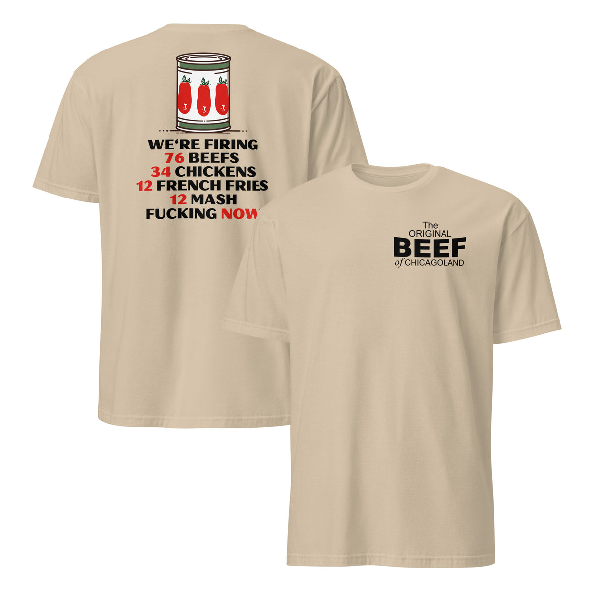 Chicago Beef Shop Shirt | Windy City Sandwich Rush Hour Fan Tee | Cuccico