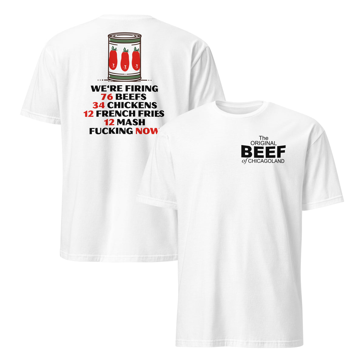 Chicago Beef Shop Shirt | Windy City Sandwich Rush Hour Fan Tee | Cuccico