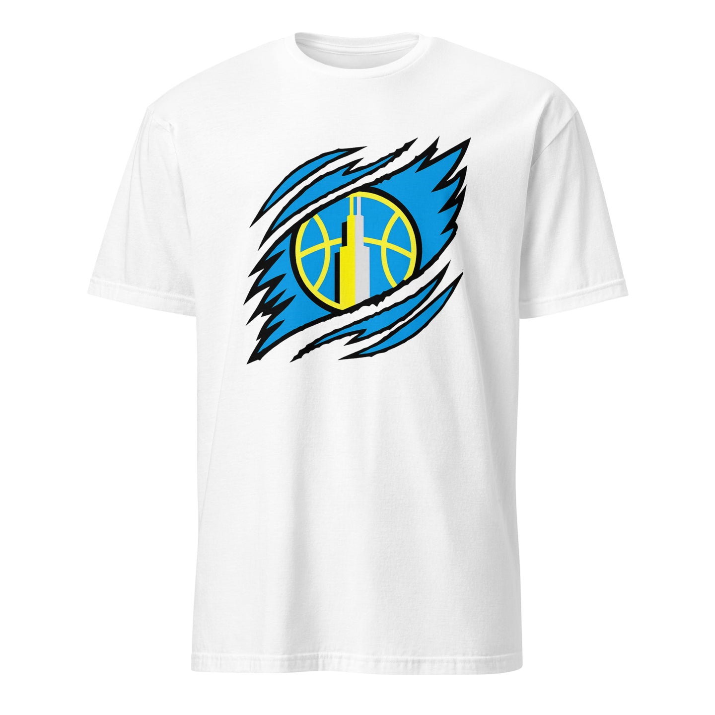 Chicago Sky Logo T-Shirt in White by Cuccico