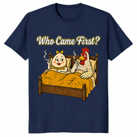 Chicken Or Egg Shirt featuring funny adult humor cartoon chicken and egg graphic
