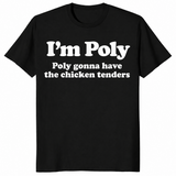 Chicken tenders funny food shirt in black