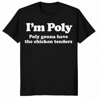 Chicken tenders funny food shirt in black