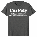 Chicken tenders funny food shirt in dark heather