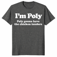 Chicken tenders funny food shirt in dark heather