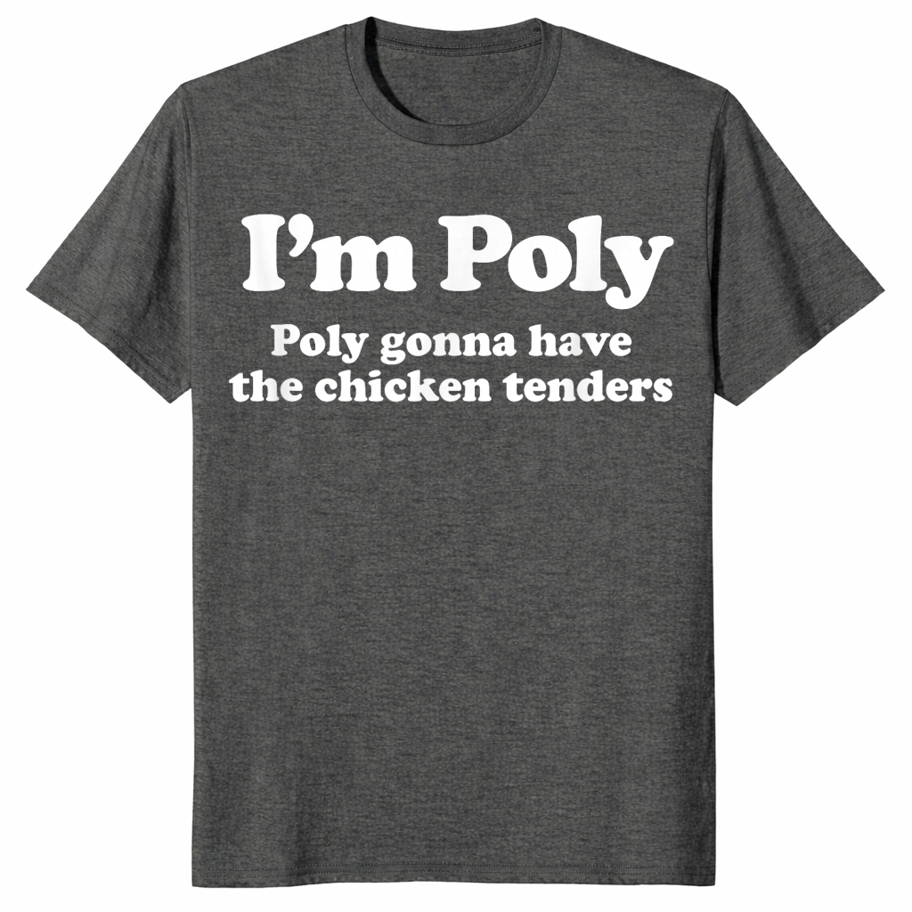 Chicken tenders funny food shirt in dark heather
