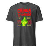 Chinga La Migra Abolish ICE No Human Is Illegal shirt in dark heather grey by Cuccico