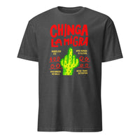 Chinga La Migra Abolish ICE No Human Is Illegal shirt in dark heather grey by Cuccico