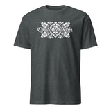 Cuccico Chinga La Migra T-Shirt in Dark Heather with bold Abolish ICE and Immigration Reform print
