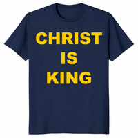 Christ Is King shirt in navy