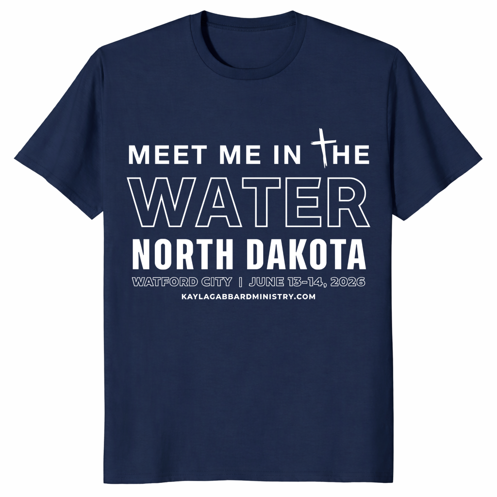 Christian Baptism Shirt inspired by Meet Me In The Water revival theme