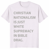 Christian Nationalism shirt in ice grey