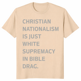 Christian Nationalism shirt in sand