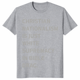 Christian Nationalism shirt in sport grey