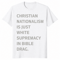 Christian Nationalism shirt in white