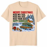 Christmas Hanukkah shirt in sand