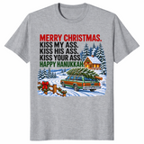 Christmas Hanukkah shirt in sport grey