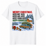 Christmas Hanukkah shirt in white