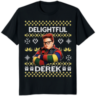 Festive Christmas Tshirt – Derek Christmas Shirt | Holiday Jumper Tee by Cuccico | Cuccico