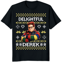 Festive Christmas Tshirt – Derek Christmas Shirt | Holiday Jumper Tee by Cuccico | Cuccico