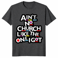 Church Pride Shirt in dark heather grey