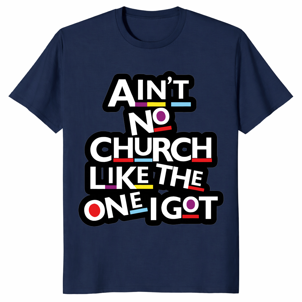 Church Pride Shirt in navy