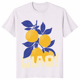 Ciao Italian lemon shirt ice grey