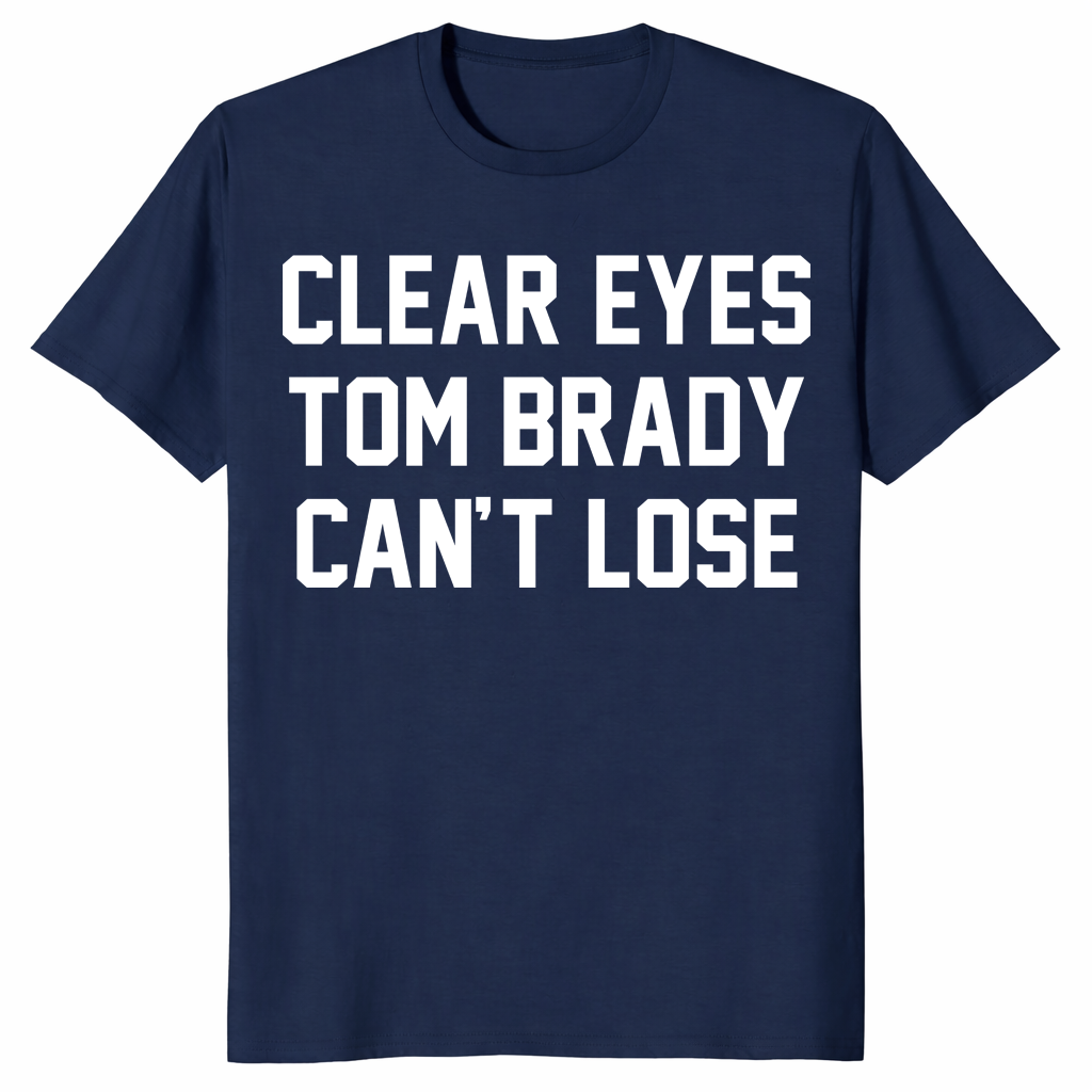 Clear Eyes Tom Brady shirt in navy