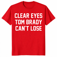 Clear Eyes Tom Brady shirt in red
