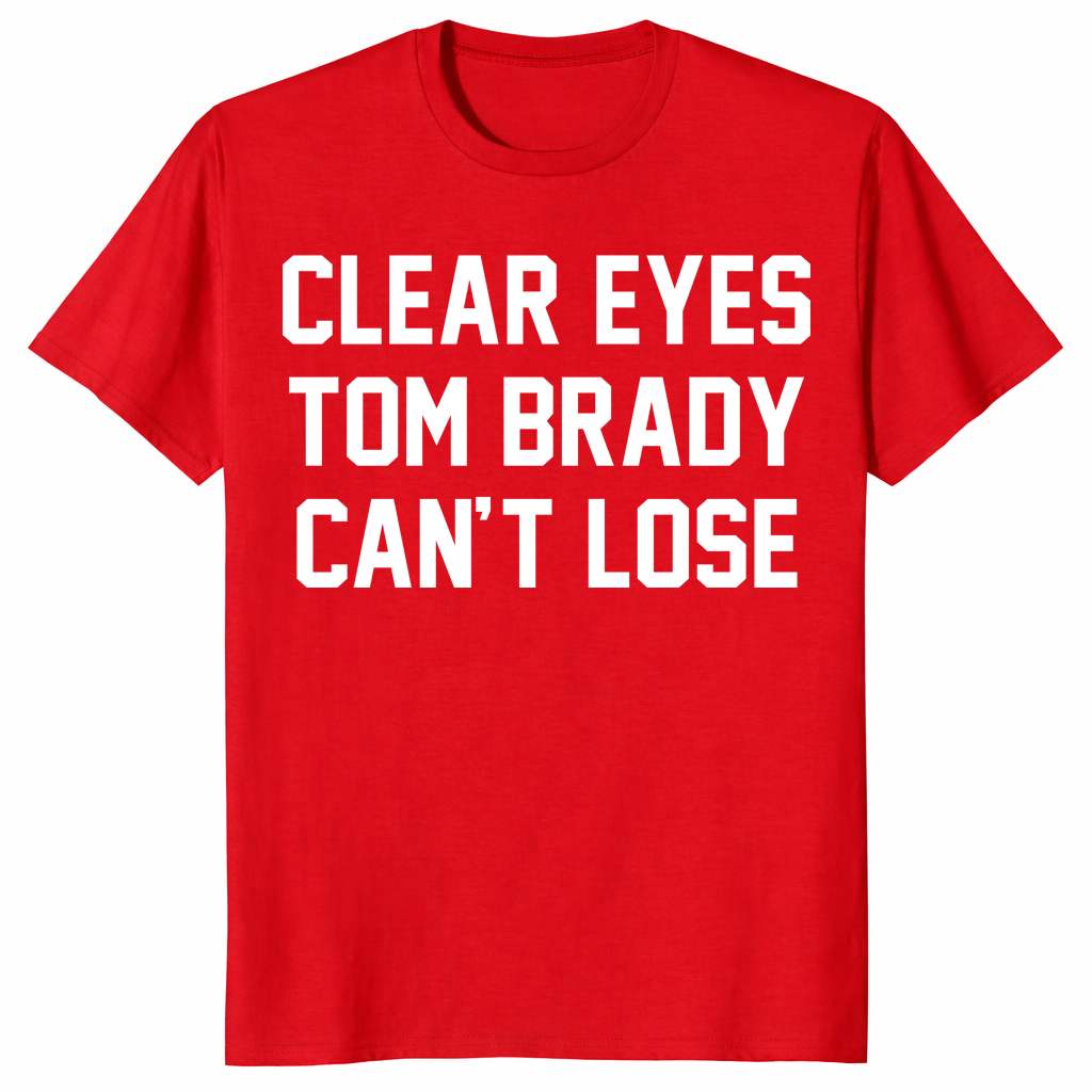 Clear Eyes Tom Brady shirt in red