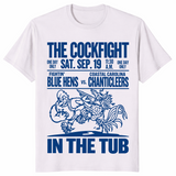 Cockfight in the Tub shirt in ice grey