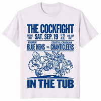 Cockfight in the Tub shirt in ice grey