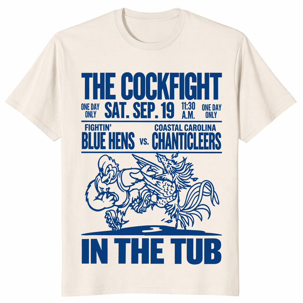 Cockfight in the Tub shirt in natural
