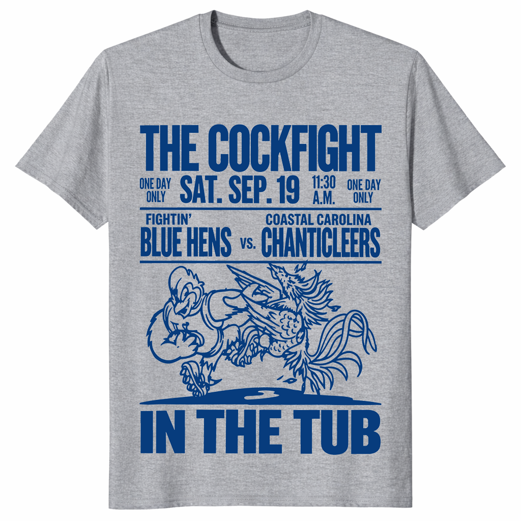 Cockfight in the Tub shirt in sport grey