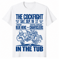Cockfight in the Tub shirt in white