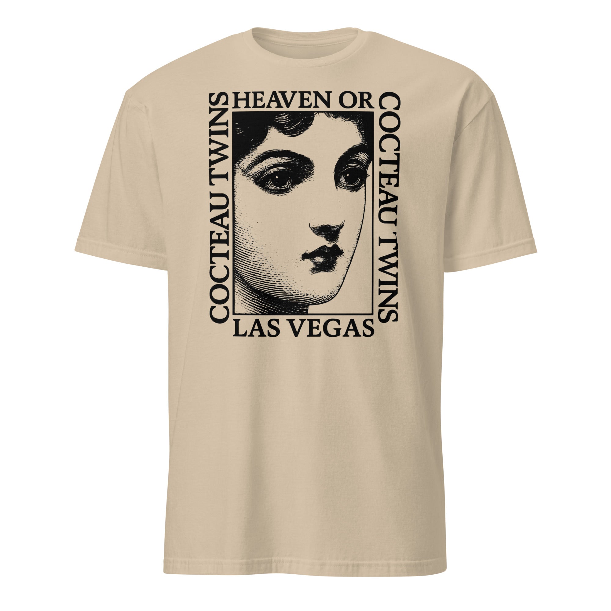 Cocteau Twins vintage inspired tee shirt in sand – dream pop band retro music t-shirt