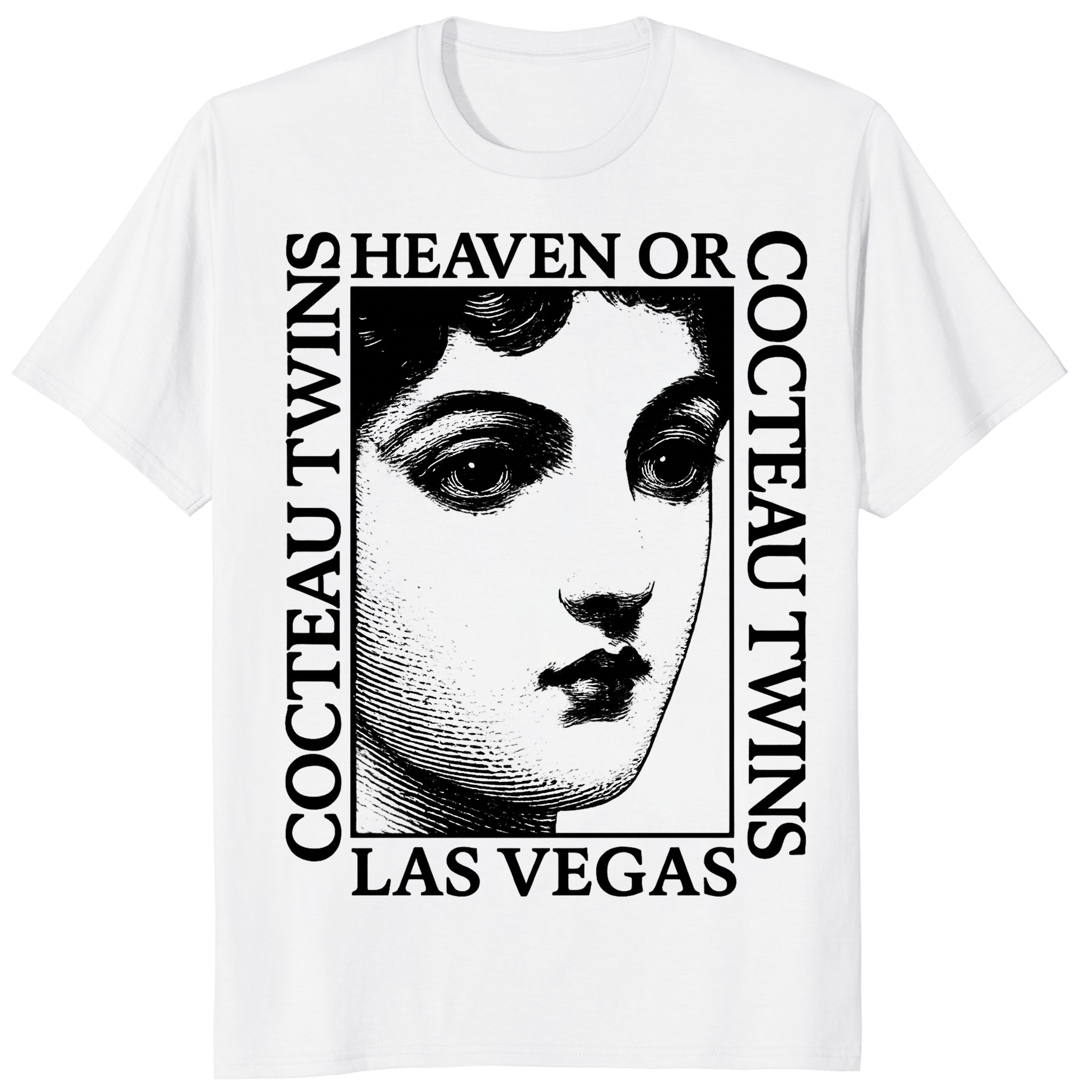 Cocteau Twins vintage inspired tee shirt in white – dream pop band retro music t-shirt