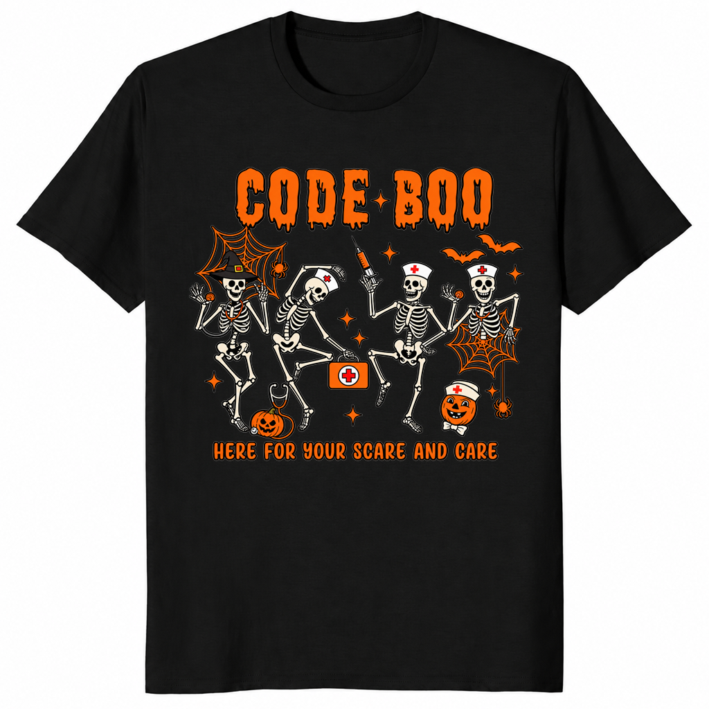Code boo shirt black