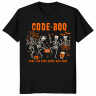 Code boo shirt black