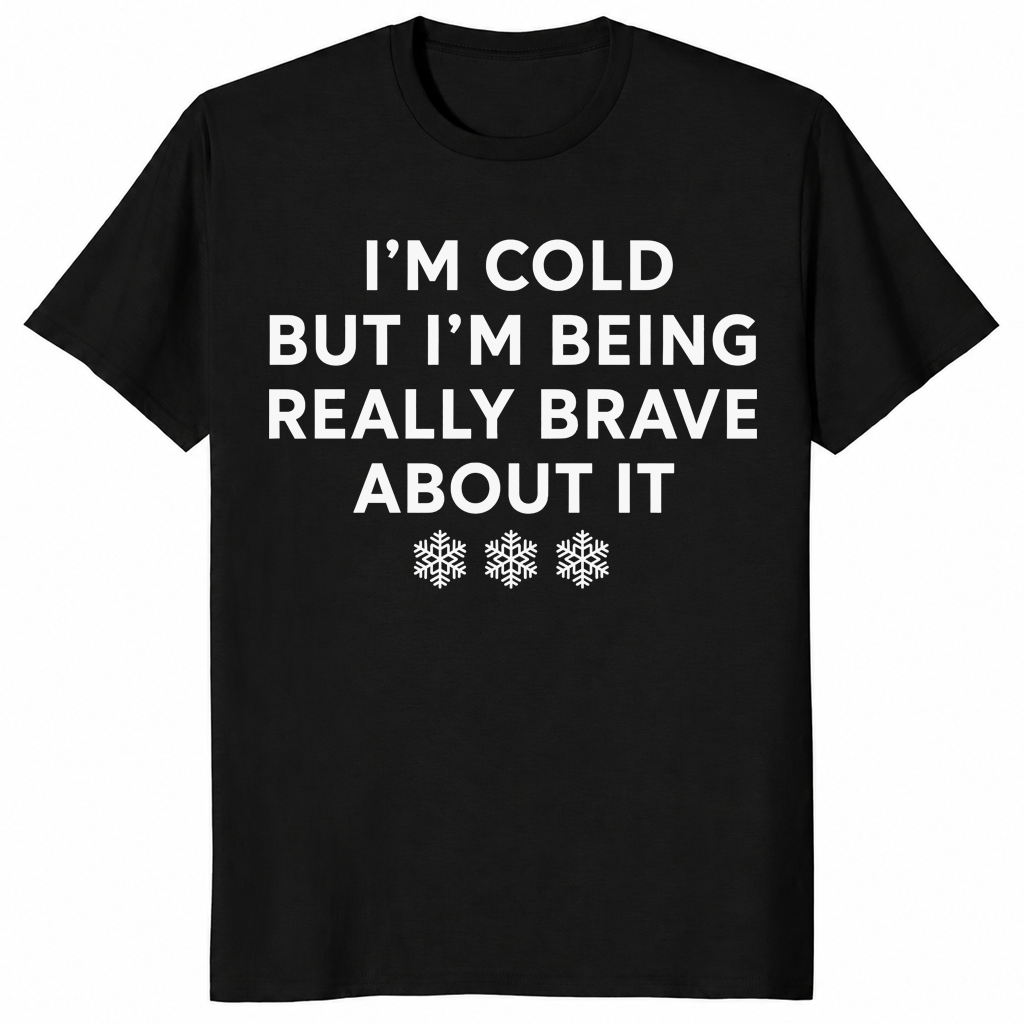 Cold But Brave shirt in black