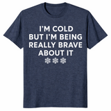Cold But Brave shirt in heather navy
