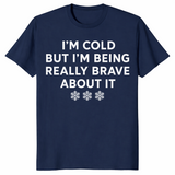 Cold But Brave shirt in navy