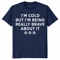 Cold But Brave shirt in navy