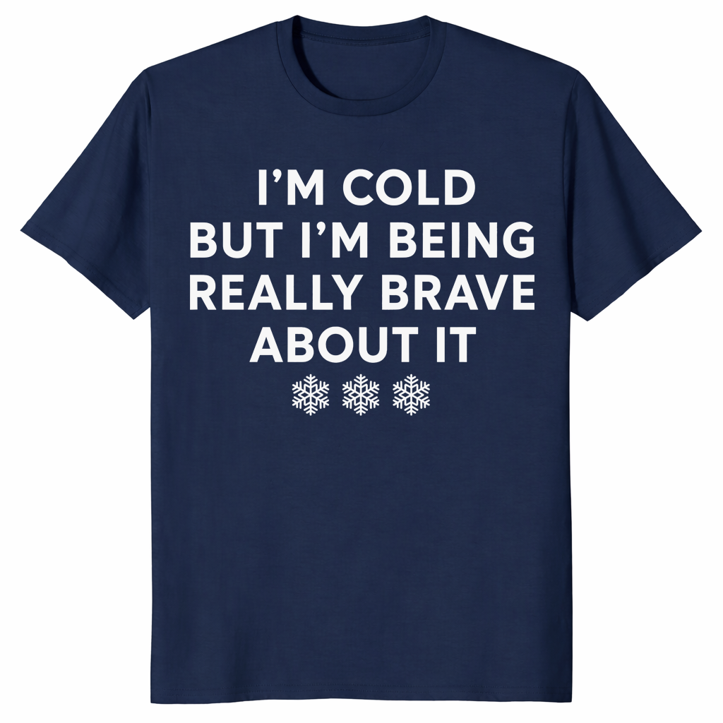 Cold But Brave shirt in navy
